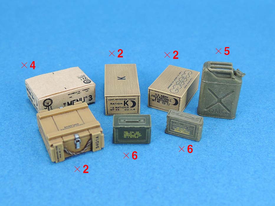 WW2 US AFV Generic Stowage set