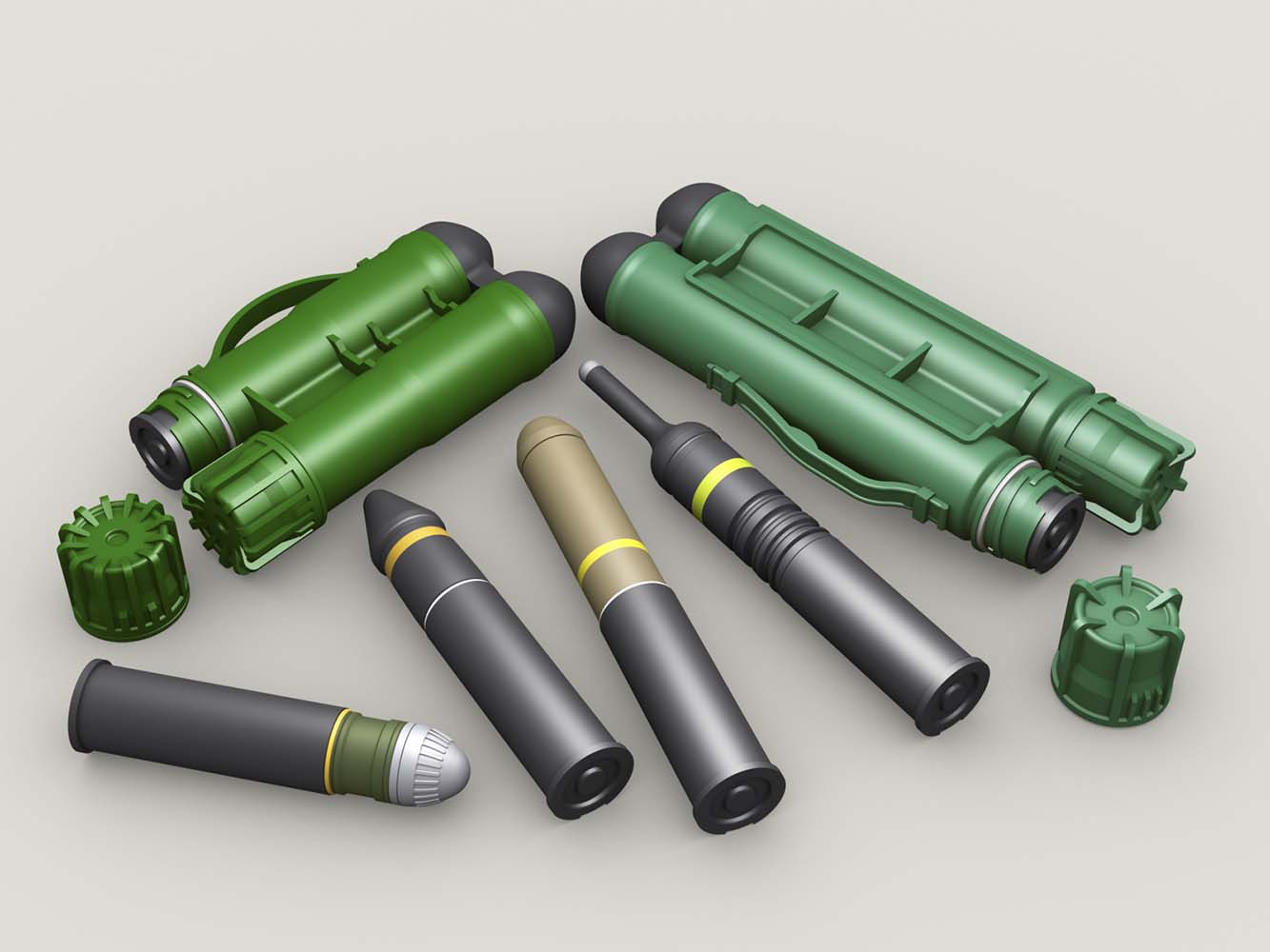 Carl-Gustaf Twin Containers and Ammunition set (1/35 Scale)
