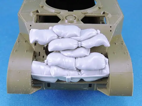 M5/M8 Tank Front Hull Sandbag Armor set