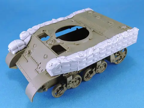 US Light Tank M5/M8 Side Hull Sandbag Armor set