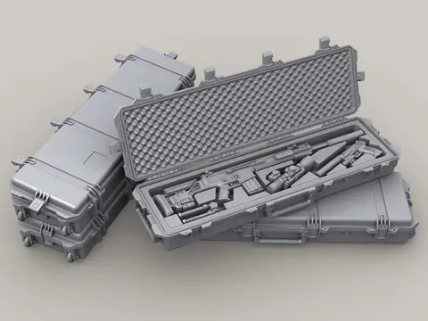 PS iM3300 Gun Case set (Open*2, Closed*2, Insert*2 + Weapons)