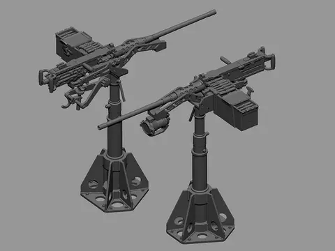 M2 HMG on HG Pedestal Mount for Gun Truck