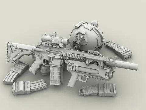HK416 & XM320 set