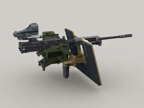 M2 HMG on SAG Shield Mount