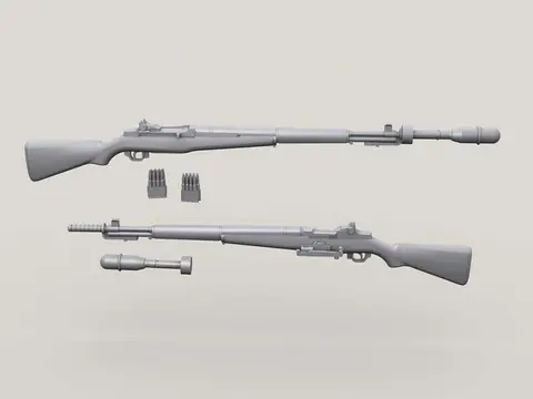 M1 Garand w/M7 GL set (1/35 Scale)