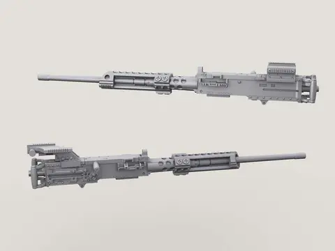 M2 HMG Body w/Surefire & Sight Mounts Replacement Set (1/35 Scale)