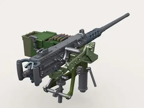 M2 HMG on Mk.93 Mount w/100rd Ammo Box (1/35 Scale)