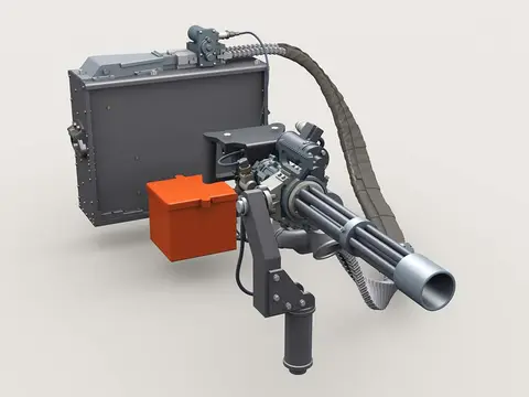 M134D Minigun Basic Set #2 w/3,000rd Ammo Box (1/35 Scale)