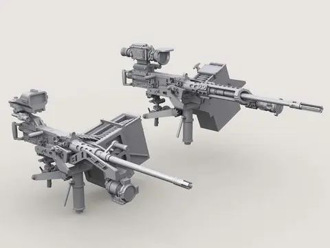 M2/M2A1 QCB HMG on Bearing Sleeve Mount set (1/35 Scale)