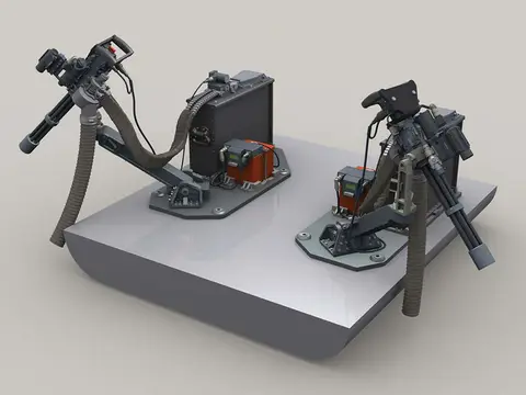 M134D on EC725 Gun Mount set (1/35 Scale)