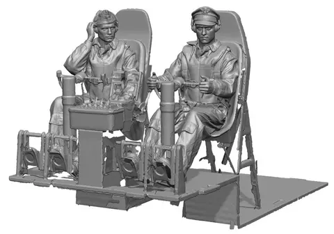 WW2 US Bomber Pilot & Co-pilot Set