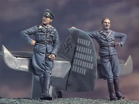 GERMAN ACE W/BF109 TAIL & BASE