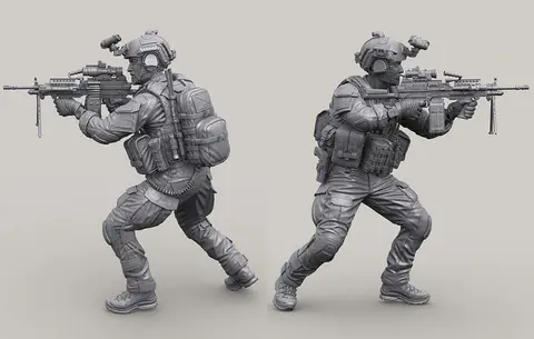 US NAVY SEAL Mk.48 MG Gunner